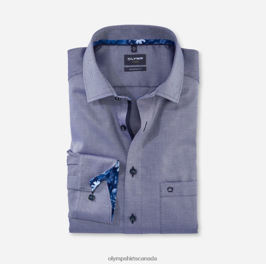OLYMP Luxor Modern Fit Business Shirt Global Kent Marine H2P42H1225 Clothing