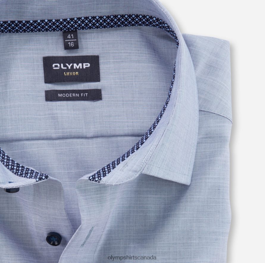 OLYMP Luxor Modern Fit Business Shirt Global Kent Marine H2P42H1240 Clothing