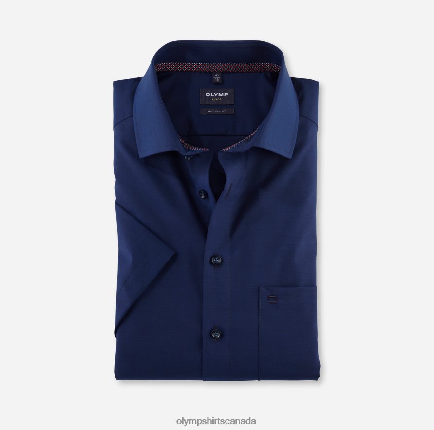 OLYMP Luxor Modern Fit Business Shirt Global Kent Midnight Blue H2P42H1226 Clothing