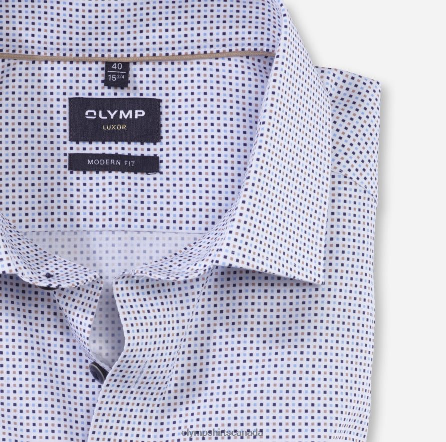 OLYMP Luxor Modern Fit Business Shirt Global Kent Natural H2P42H1115 Clothing