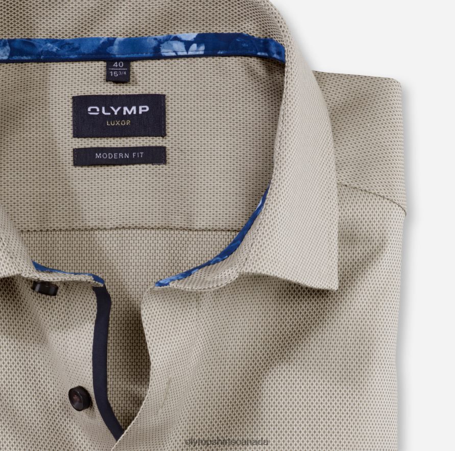 OLYMP Luxor Modern Fit Business Shirt Global Kent Natural H2P42H1146 Clothing