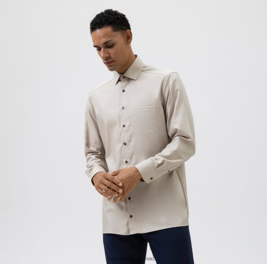 OLYMP Luxor Modern Fit Business Shirt Global Kent Natural H2P42H1337 Clothing
