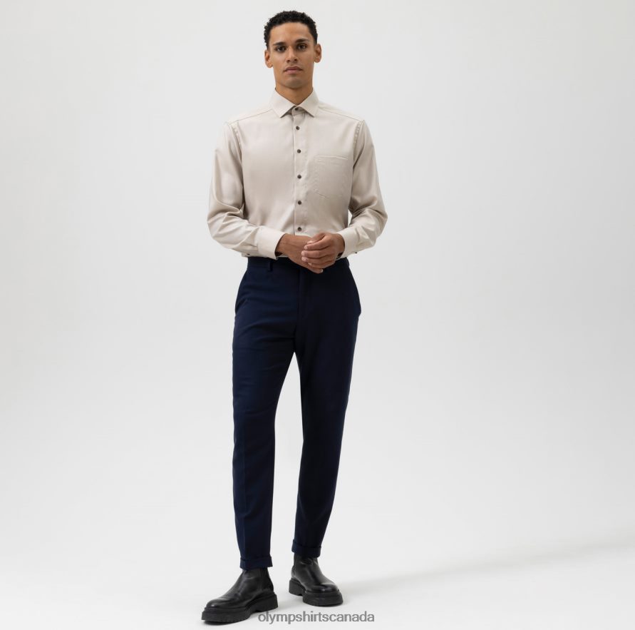 OLYMP Luxor Modern Fit Business Shirt Global Kent Natural H2P42H1337 Clothing