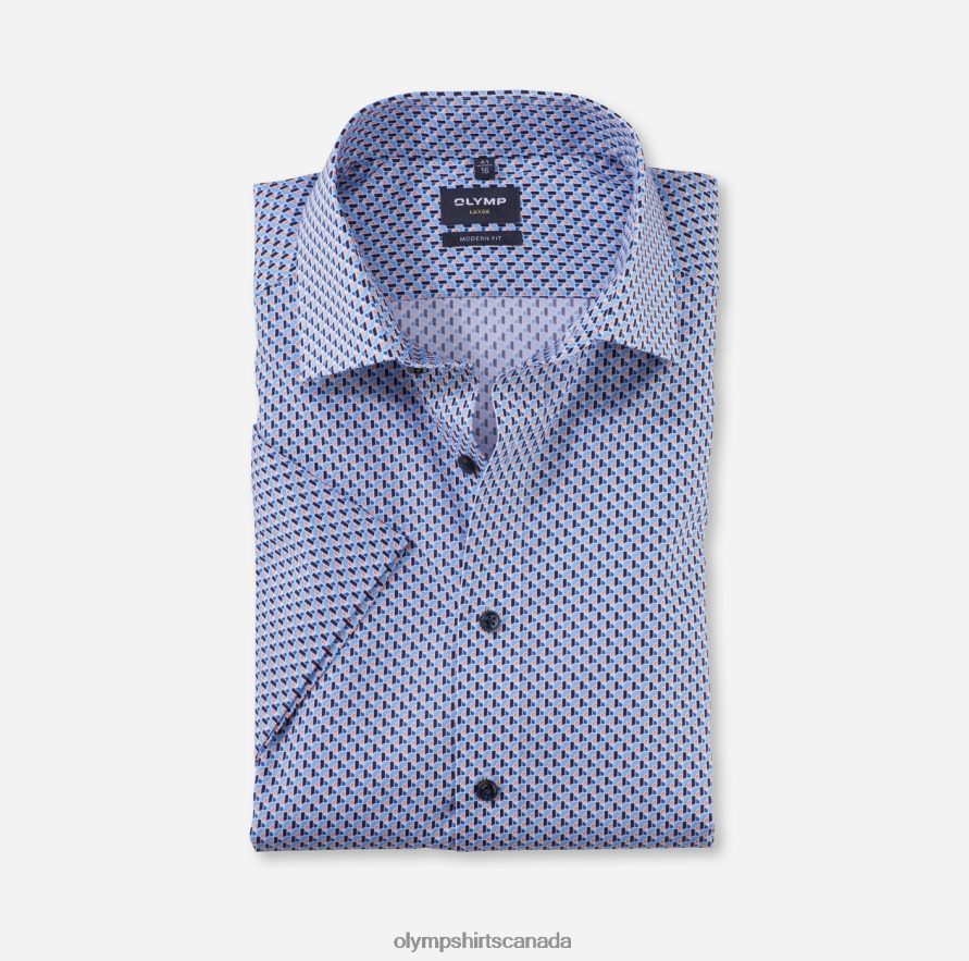 OLYMP Luxor Modern Fit Business Shirt Global Kent Orange H2P42H1219 Clothing