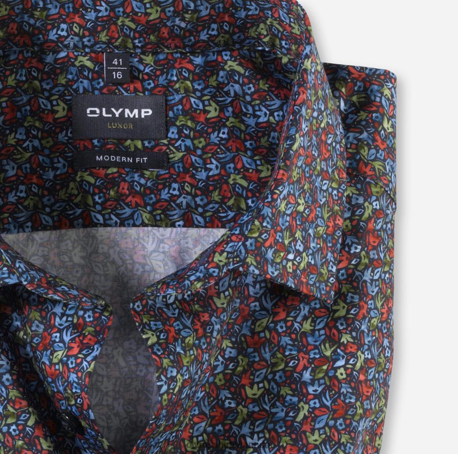 OLYMP Luxor Modern Fit Business Shirt Global Kent Red H2P42H1092 Clothing