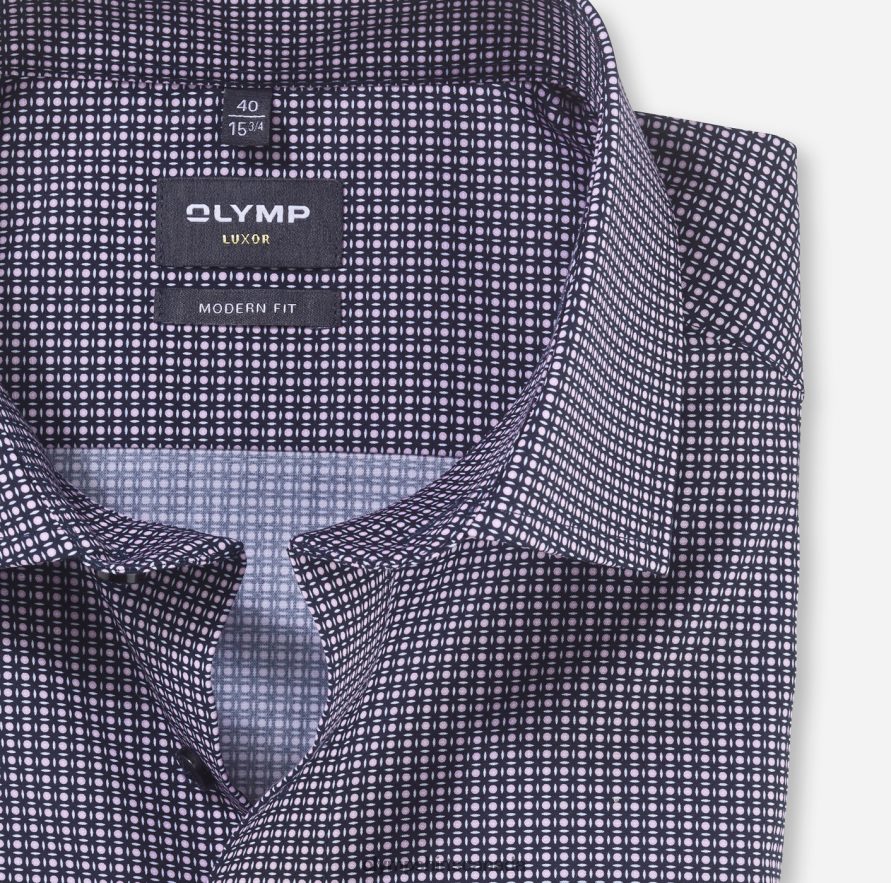 OLYMP Luxor Modern Fit Business Shirt Global Kent Rose H2P42H1105 Clothing