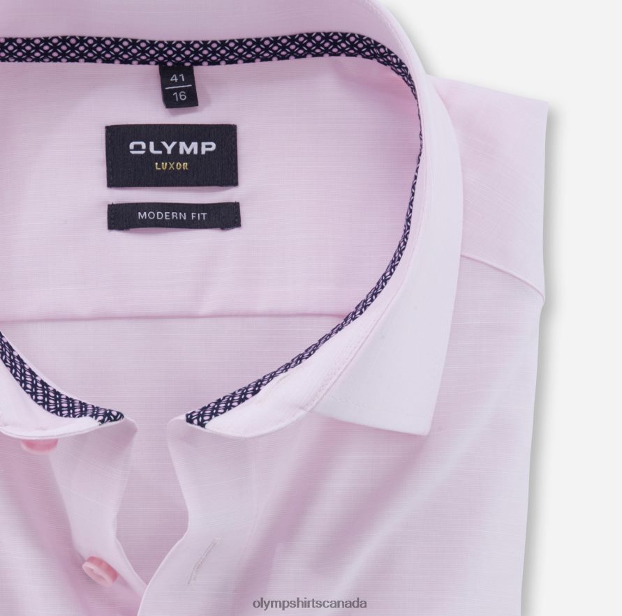 OLYMP Luxor Modern Fit Business Shirt Global Kent Rose H2P42H1270 Clothing