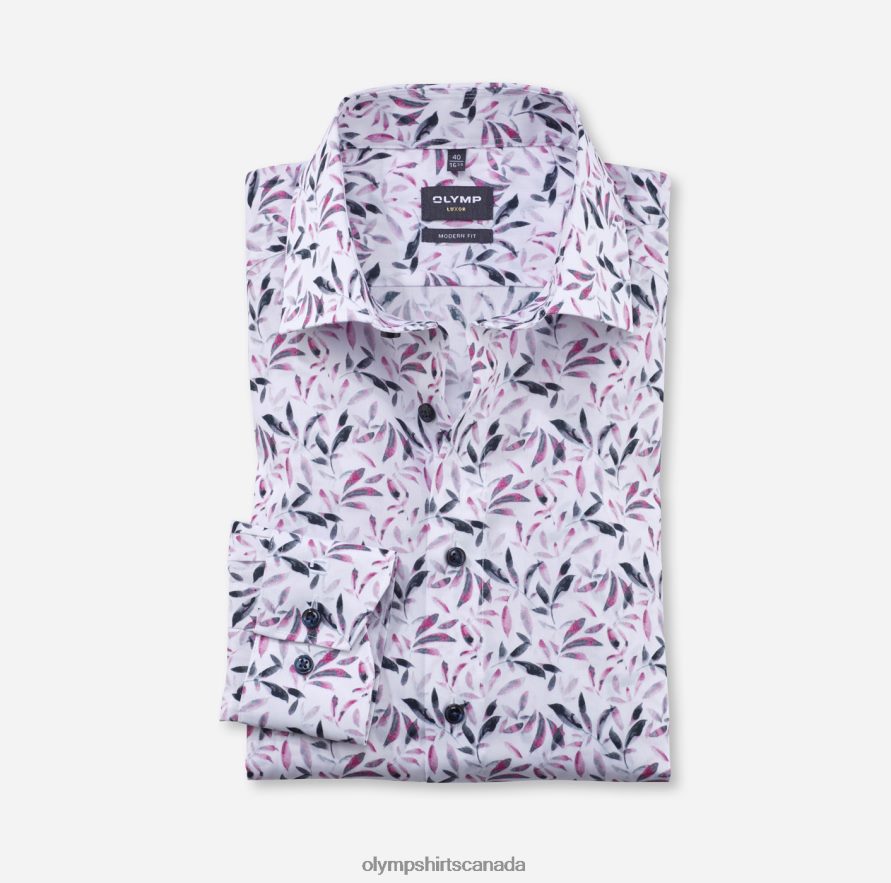 OLYMP Luxor Modern Fit Business Shirt Global Kent Rose H2P42H1291 Clothing