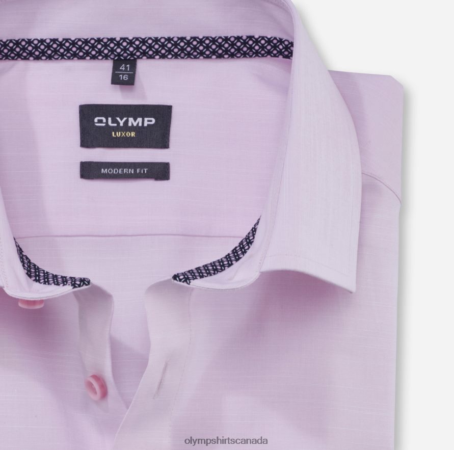 OLYMP Luxor Modern Fit Business Shirt Global Kent Rose H2P42H1314 Clothing