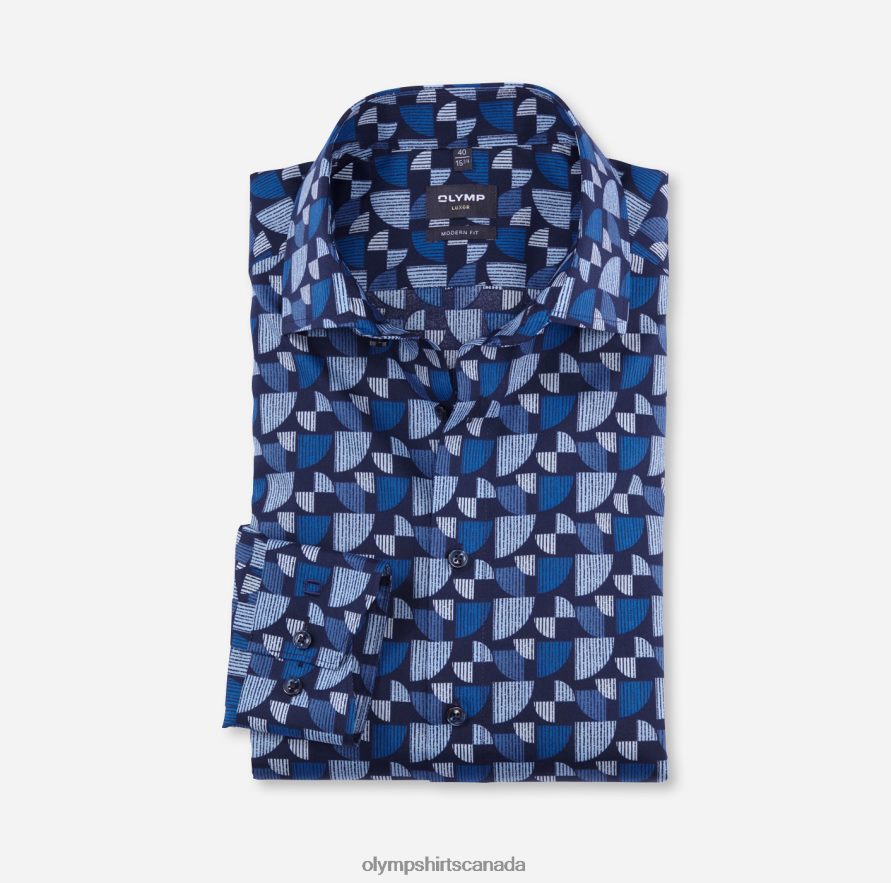 OLYMP Luxor Modern Fit Business Shirt Global Kent Royal H2P42H1055 Clothing