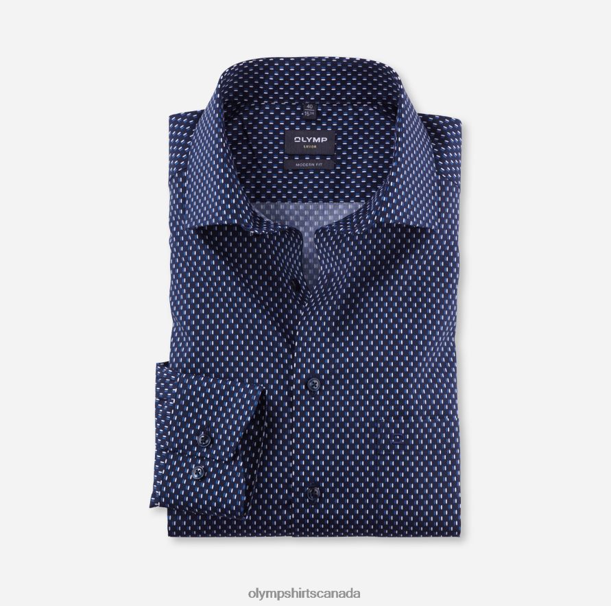 OLYMP Luxor Modern Fit Business Shirt Global Kent Royal H2P42H1089 Clothing
