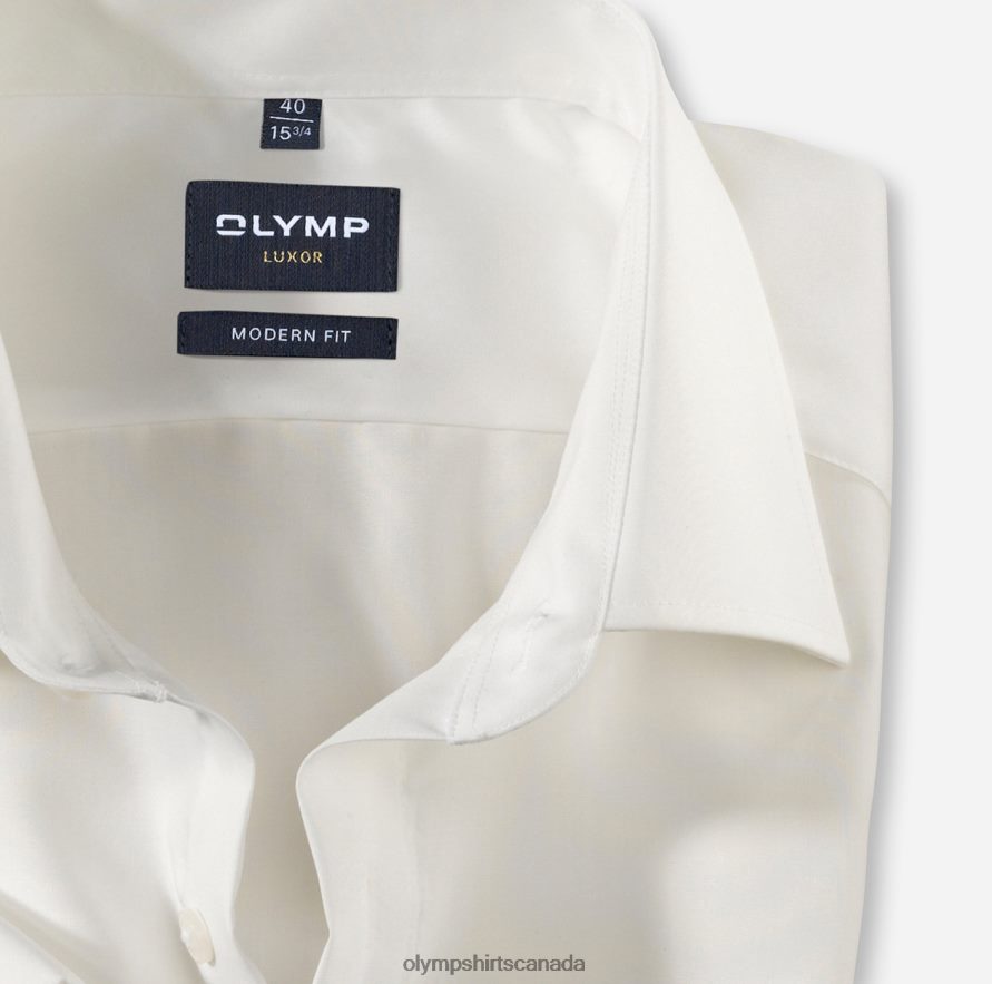 OLYMP Luxor Modern Fit Business Shirt New Kent Beige H2P42H1390 Clothing