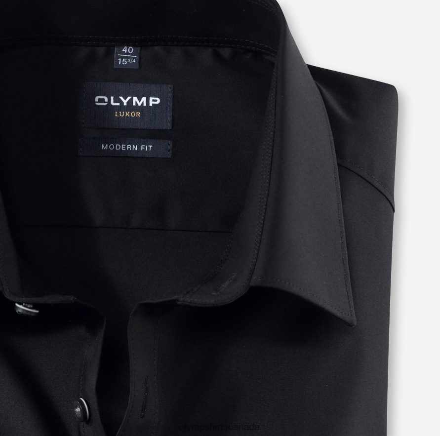 OLYMP Luxor Modern Fit Business Shirt New Kent Black H2P42H1381 Clothing