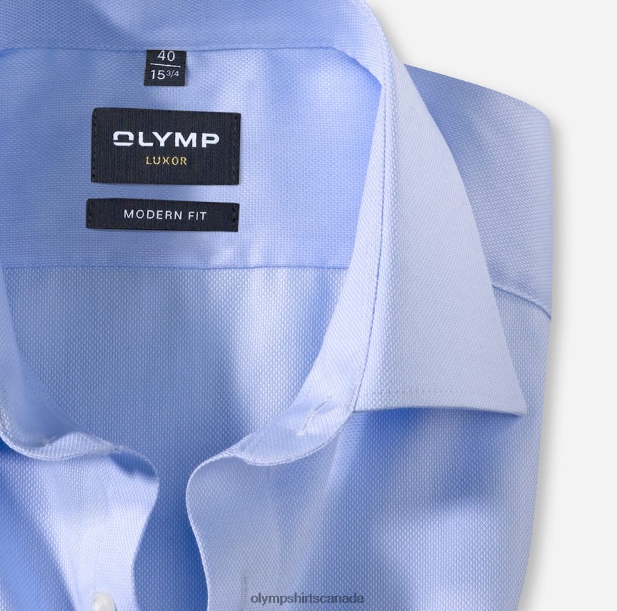 OLYMP Luxor Modern Fit Business Shirt New Kent Bleu H2P42H1006 Clothing
