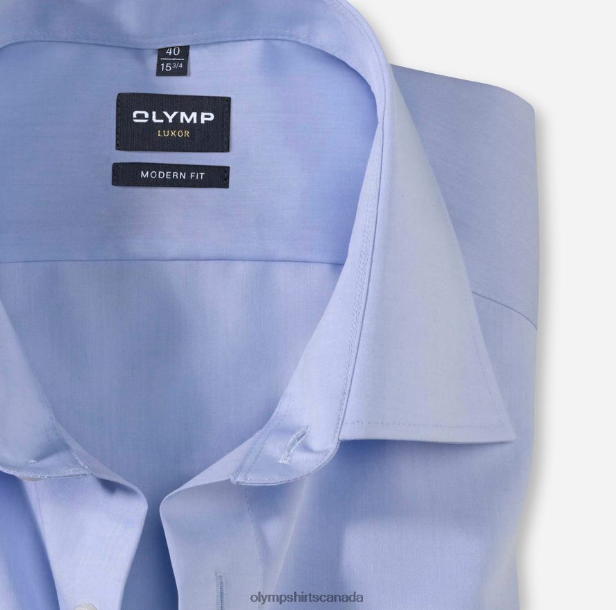 OLYMP Luxor Modern Fit Business Shirt New Kent Bleu H2P42H1389 Clothing