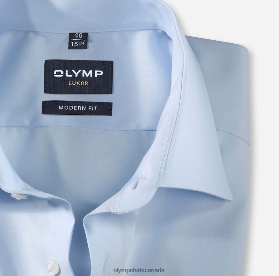 OLYMP Luxor Modern Fit Business Shirt New Kent Blue H2P42H1393 Clothing