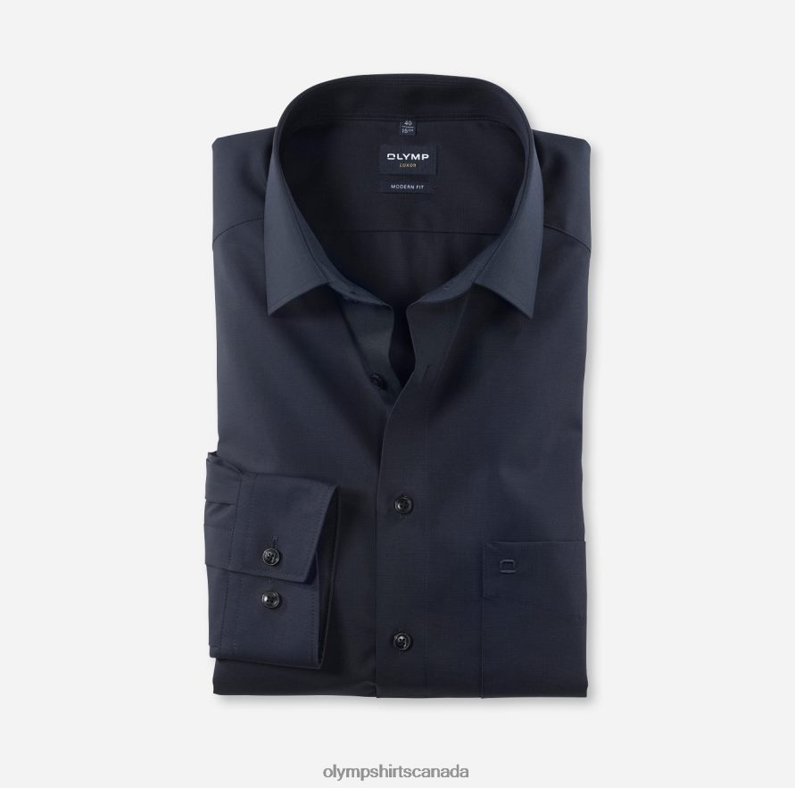OLYMP Luxor Modern Fit Business Shirt New Kent Indigo H2P42H1394 Clothing
