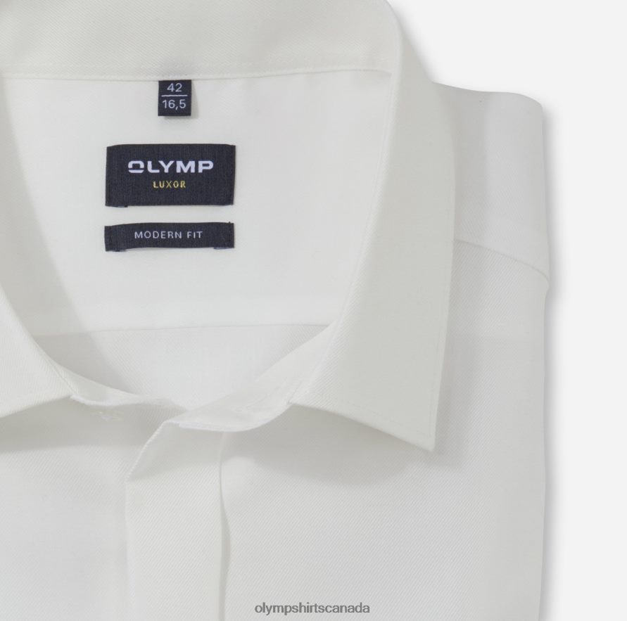 OLYMP Luxor Modern Fit Business Shirt New Kent Light Beige H2P42H1350 Clothing
