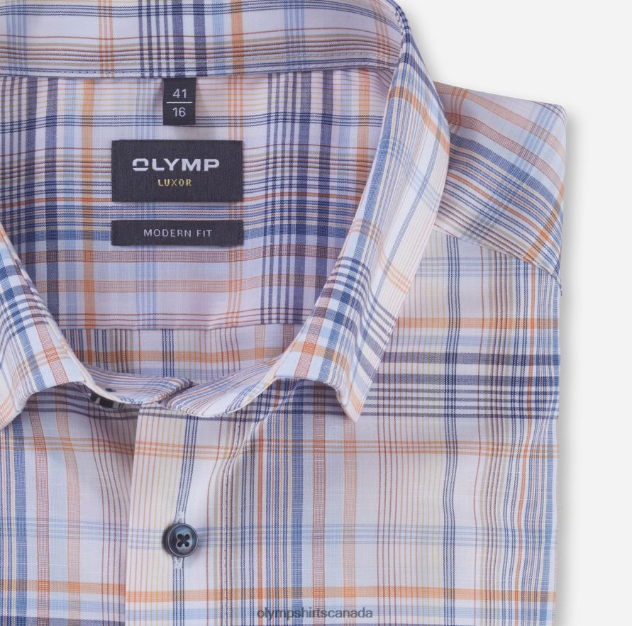 OLYMP Luxor Modern Fit Business Shirt Under Button-Down Mandarin H2P42H949 Clothing