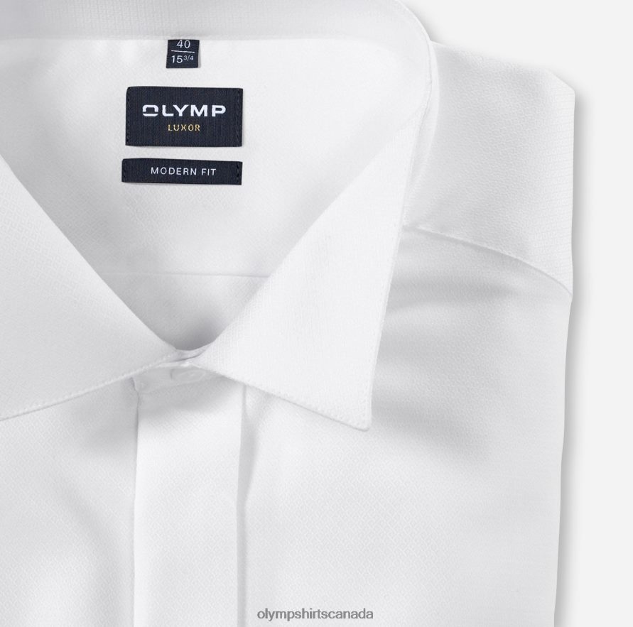 OLYMP Luxor Modern Fit Business Shirt Wing White H2P42H1028 Clothing