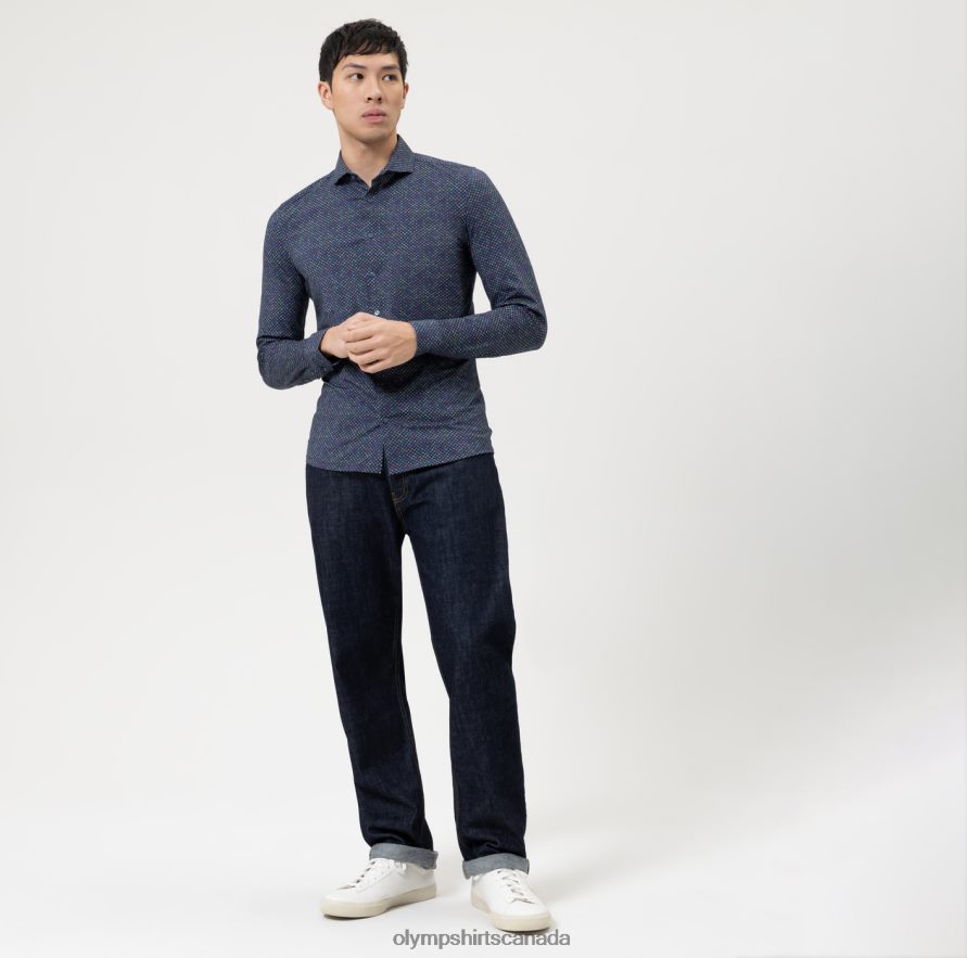 OLYMP No Six 24/Seven Super Slim Business Shirt Cutaway Lime H2P42H4 Clothing