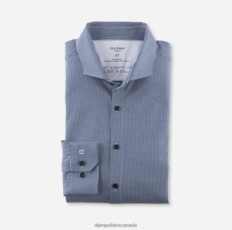 OLYMP No Six 24/Seven Super Slim Business Shirt Cutaway Royal H2P42H88 Clothing