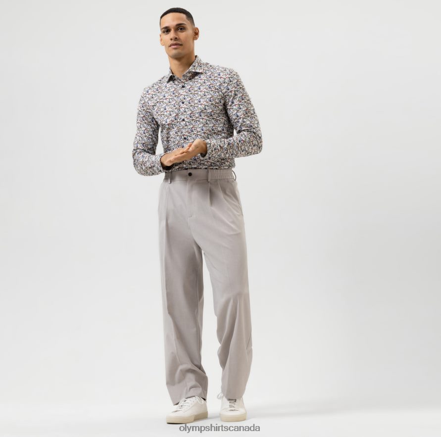 OLYMP No Six 24/Seven Super Slim Business Shirt Kent White H2P42H166 Clothing