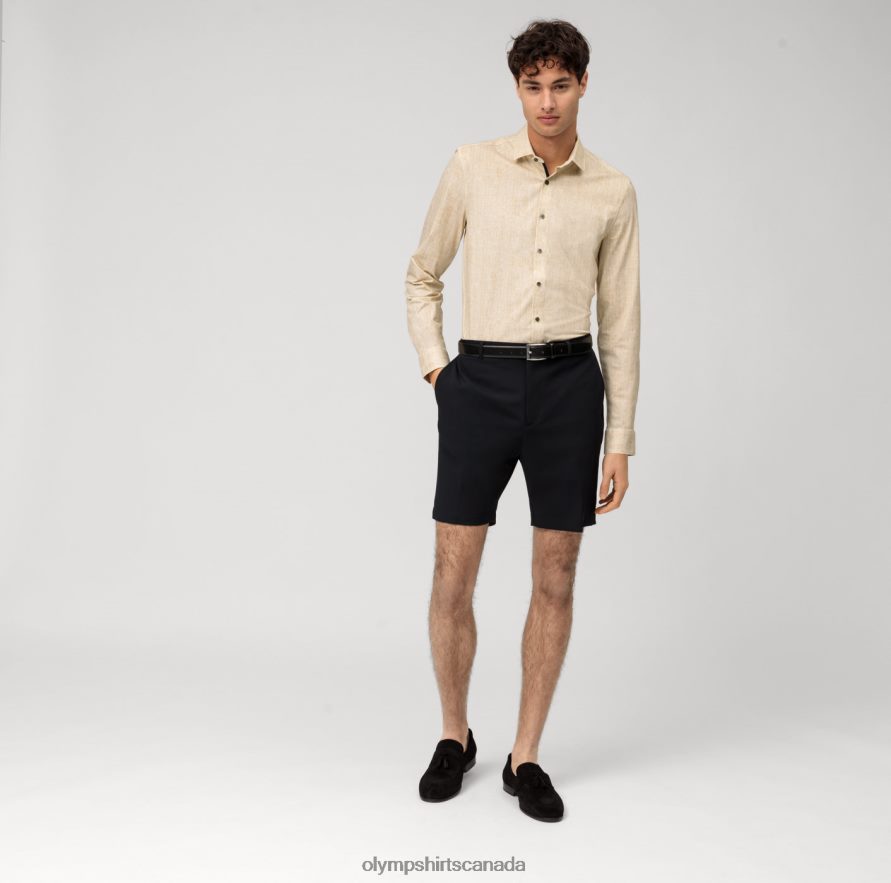 OLYMP No Six 24/Seven Super Slim Business Shirt Modern Kent Brass H2P42H149 Clothing