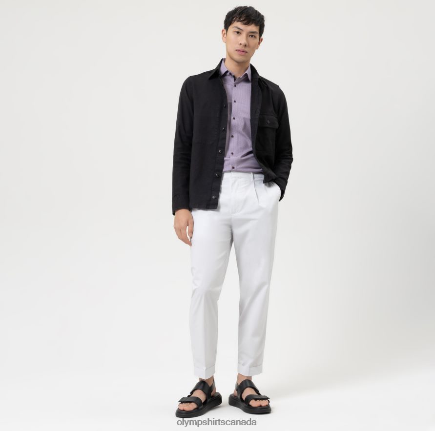 OLYMP No Six 24/Seven Super Slim Business Shirt Modern Kent Fuchsia H2P42H19 Clothing