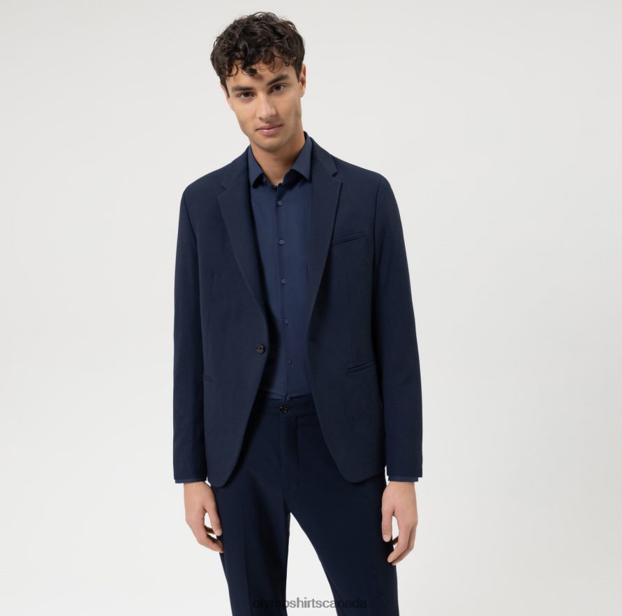 OLYMP No Six 24/Seven Super Slim Business Shirt Modern Kent Marine H2P42H33 Clothing