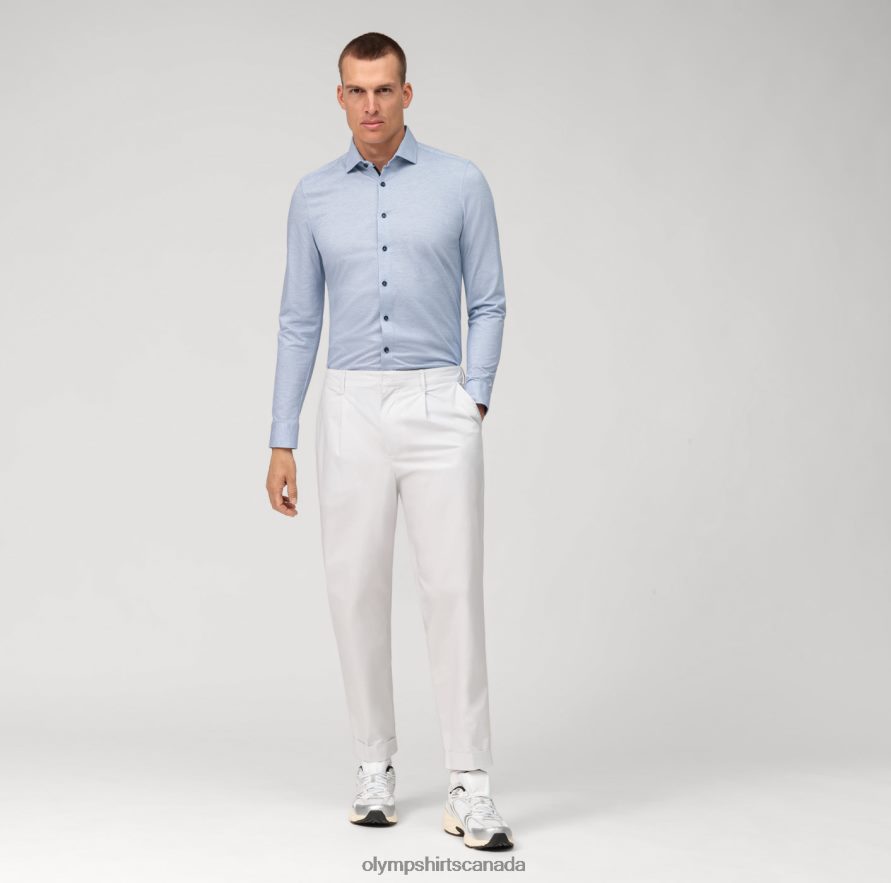 OLYMP No Six 24/Seven Super Slim Business Shirt Modern Kent Royal H2P42H42 Clothing