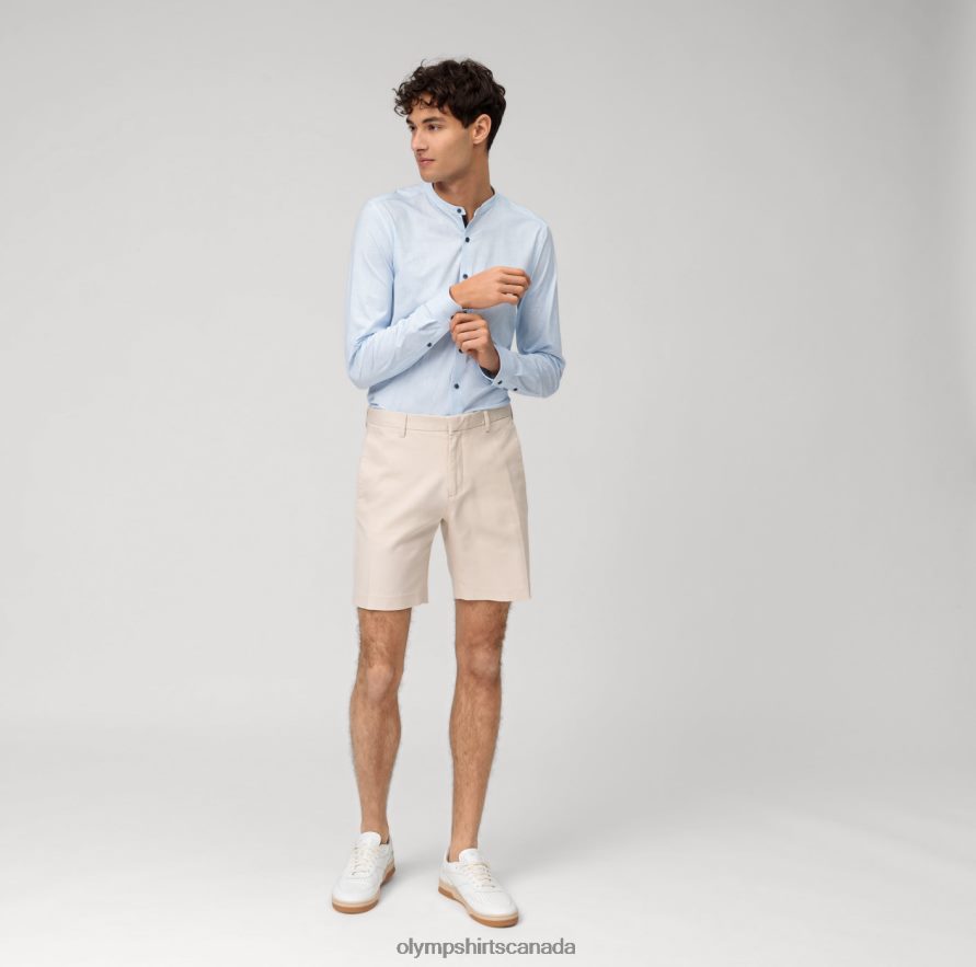 OLYMP No Six 24/Seven Super Slim Business Shirt Stand-Up Collar Bleu H2P42H205 Clothing