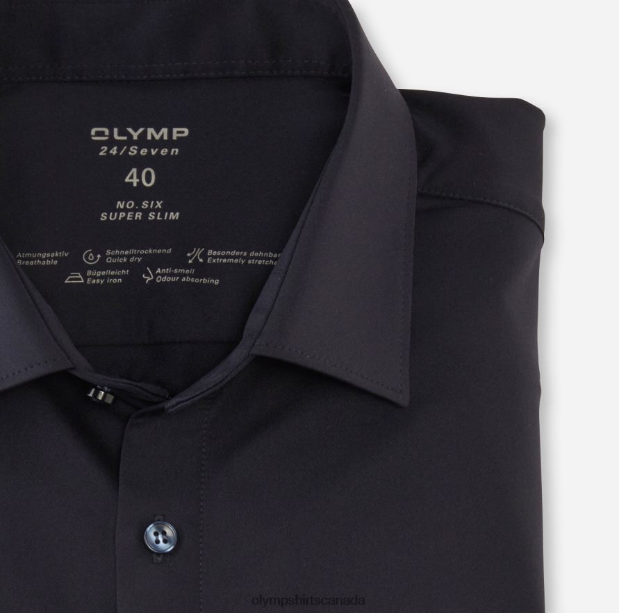 OLYMP No Six 24/Seven Super Slim Business Shirt Urban Kent Marine H2P42H45 Clothing