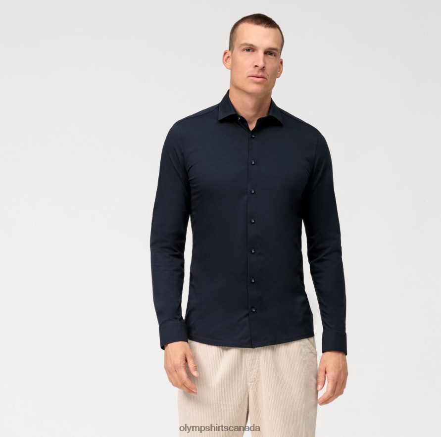 OLYMP No Six 24/Seven Super Slim Business Shirt Urban Kent Marine H2P42H55 Clothing