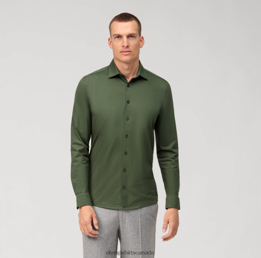 OLYMP No Six 24/Seven Super Slim Business Shirt Urban Kent Putty H2P42H41 Clothing