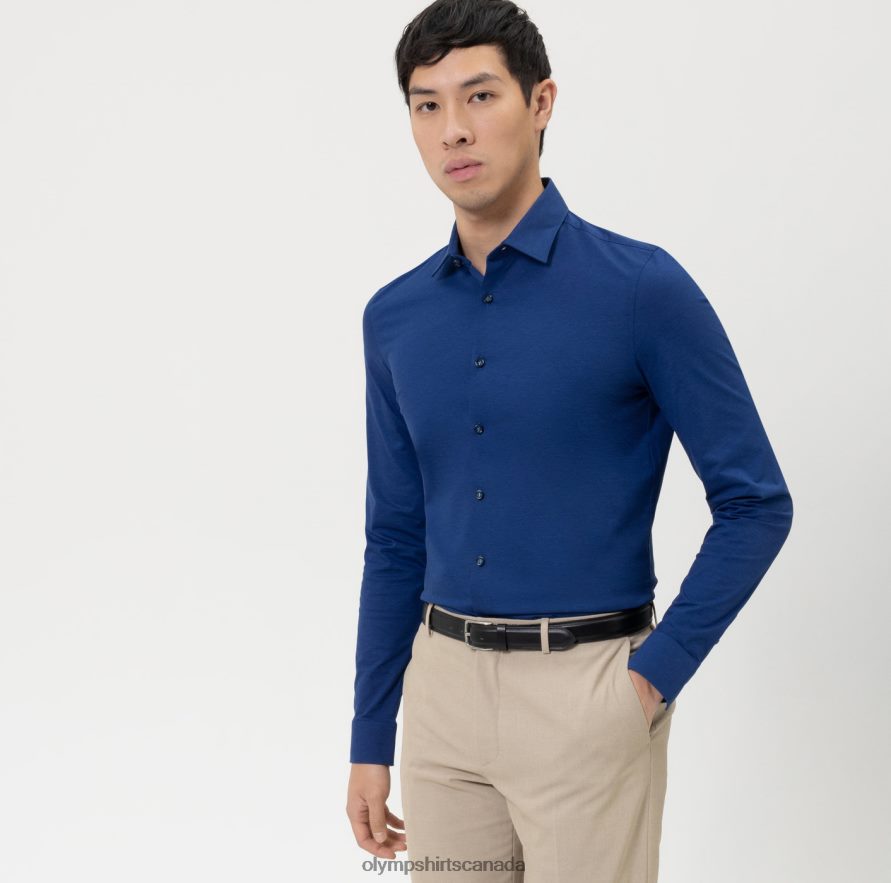 OLYMP No Six 24/Seven Super Slim Business Shirt Urban Kent Royal H2P42H38 Clothing