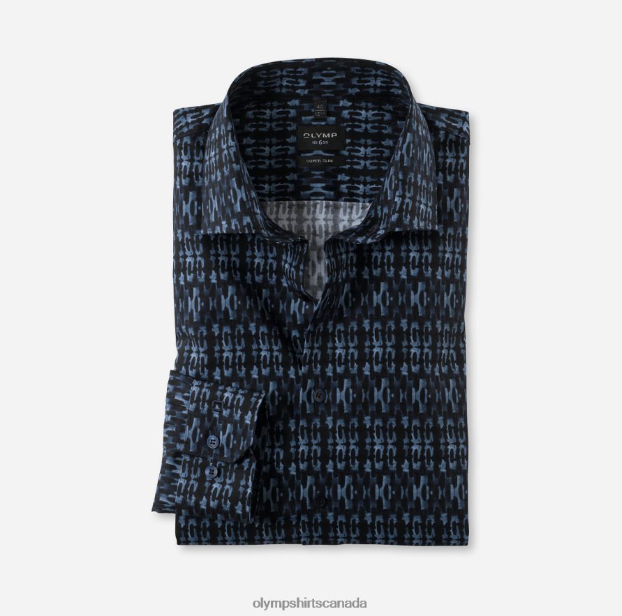 OLYMP No Six Super Slim Business Shirt Modern Kent Marine H2P42H18 Clothing