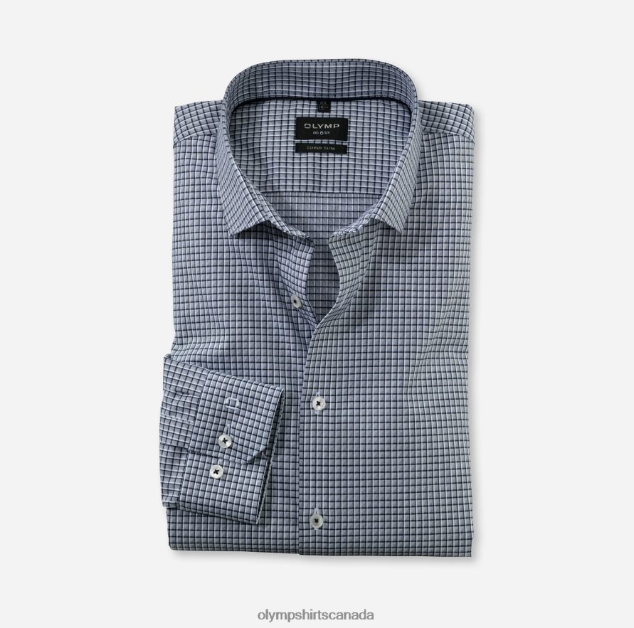 OLYMP No Six Super Slim Business Shirt Modern Kent Marine H2P42H26 Clothing