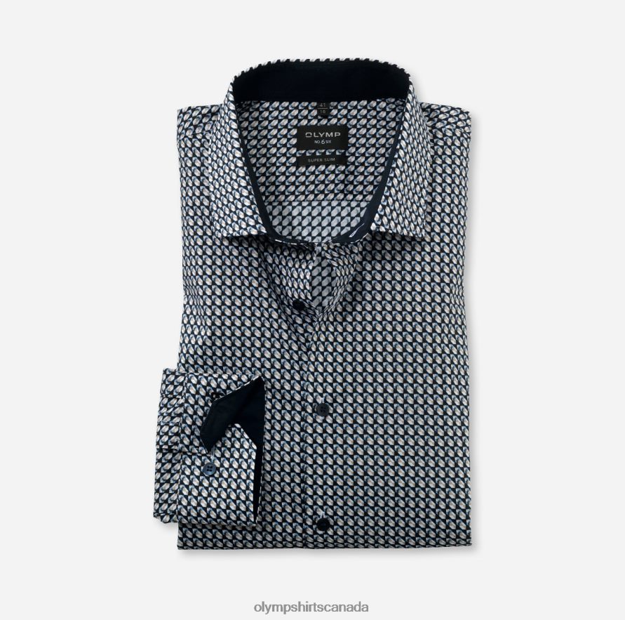 OLYMP No Six Super Slim Business Shirt Modern Kent Natural H2P42H147 Clothing