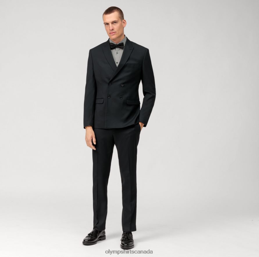 OLYMP No Six Super Slim Business Shirt Modern Kent Olive H2P42H113 Clothing