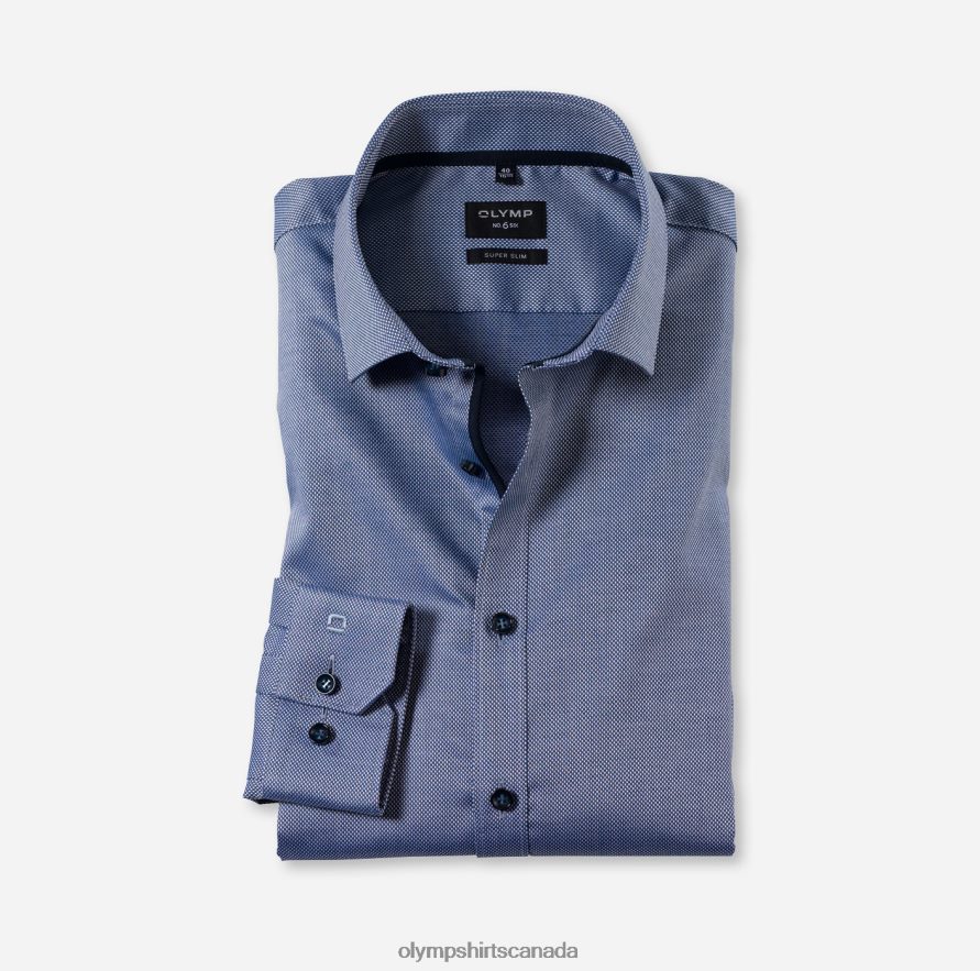 OLYMP No Six Super Slim Business Shirt Modern Kent Royal H2P42H211 Clothing