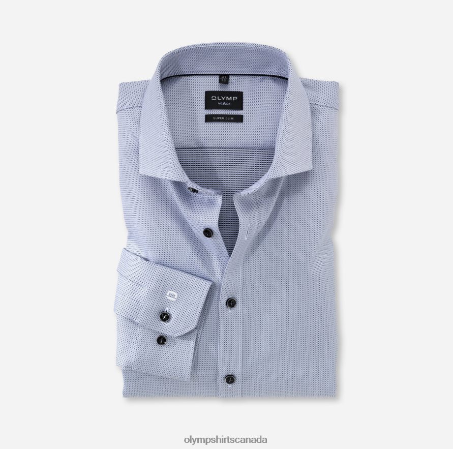 OLYMP No Six Super Slim Business Shirt Royal Kent Silver Grey H2P42H255 Clothing
