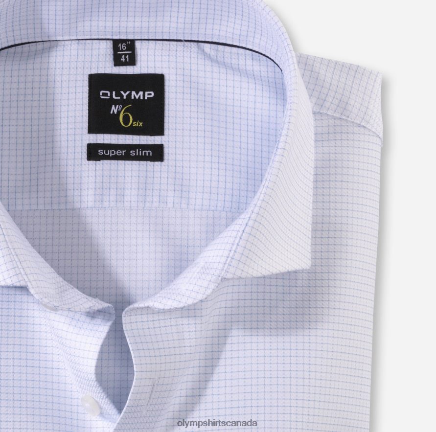 OLYMP No Six Super Slim Business Shirt Royal Kent White H2P42H78 Clothing