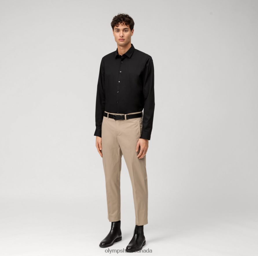 OLYMP No Six Super Slim Business Shirt Urban Kent Black H2P42H189 Clothing