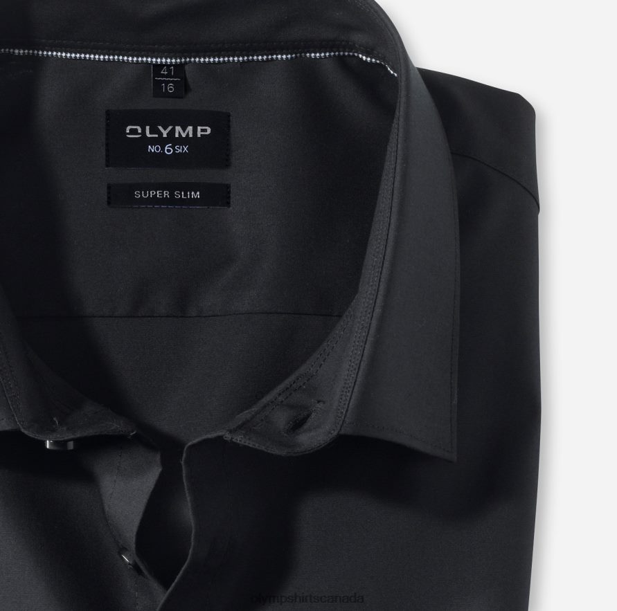 OLYMP No Six Super Slim Business Shirt Urban Kent Black H2P42H281 Clothing