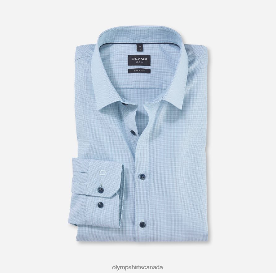 OLYMP No Six Super Slim Business Shirt Urban Kent Emerald H2P42H188 Clothing