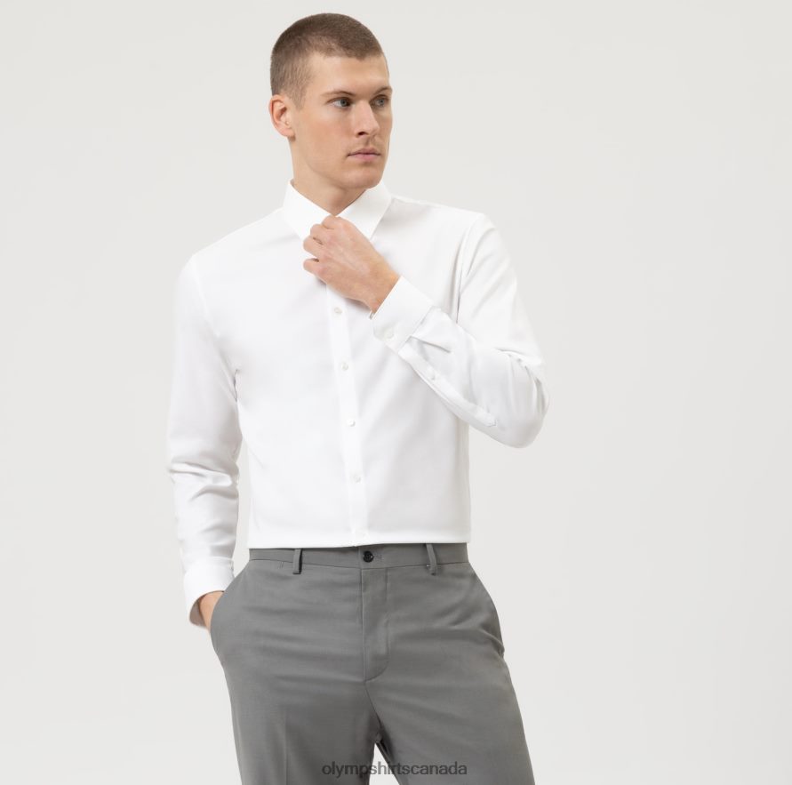 OLYMP No Six Super Slim Business Shirt Urban Kent Light Beige H2P42H119 Clothing