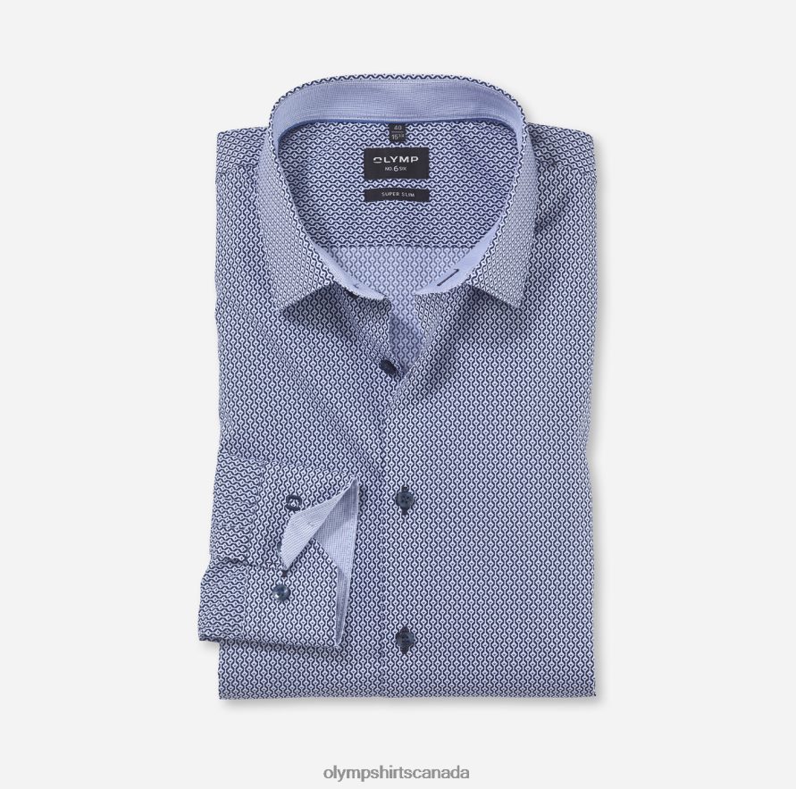 OLYMP No Six Super Slim Business Shirt Urban Kent Marine H2P42H131 Clothing