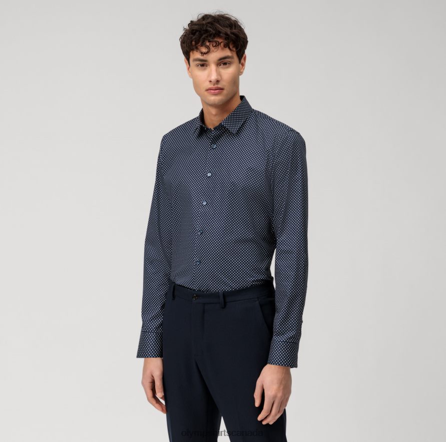 OLYMP No Six Super Slim Business Shirt Urban Kent Marine H2P42H23 Clothing