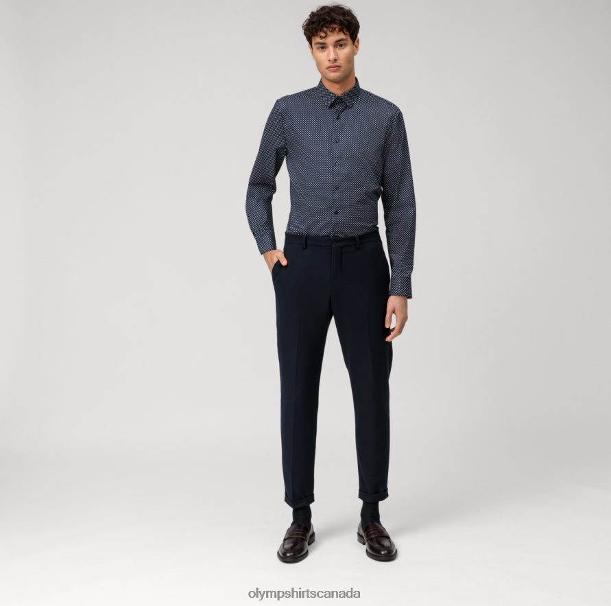 OLYMP No Six Super Slim Business Shirt Urban Kent Marine H2P42H23 Clothing